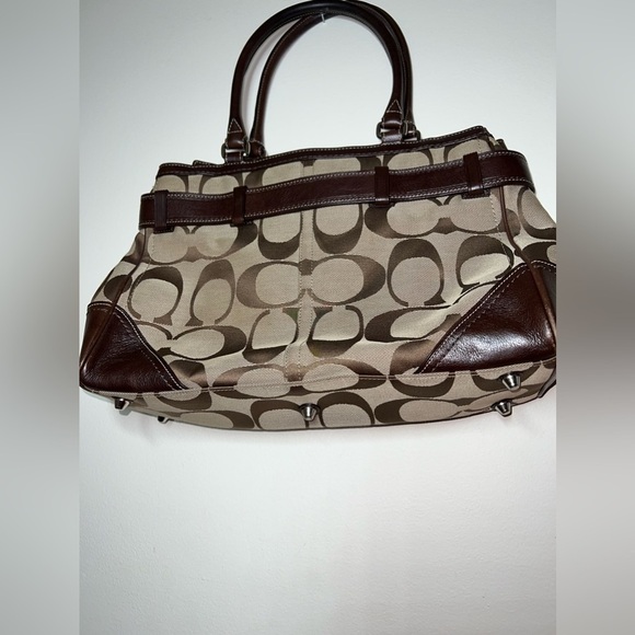 COACH HAMPTON LEOPARD STRIPE HANDBAG - Picture 3 of 8